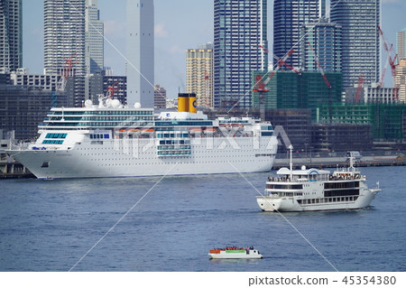 都市風景東京灣Harumi碼頭 都市風景東京灣Harumi碼頭 45354380