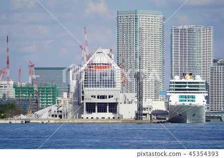 都市風景東京灣Harumi碼頭 都市風景東京灣Harumi碼頭 45354393