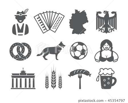 Germany icons set Germany icons set 45354797