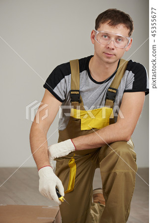 Man in protective cloth Man in protective cloth 45355677