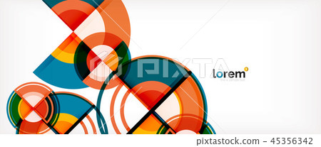 Vector abstract colorful circles background - Stock Illustration ...