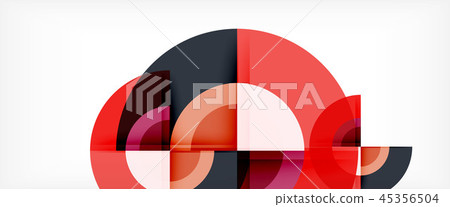 Circle abstract background, geometric modern design template 45356504