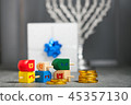 The Religious symbols of Jewish holiday Hanukkah 45357130