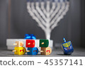 The Religious symbols of Jewish holiday Hanukkah 45357141