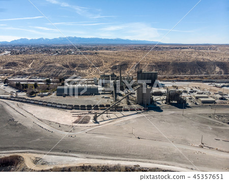 Mine coal factory in the desert. Mine coal factory in the desert. 45357651