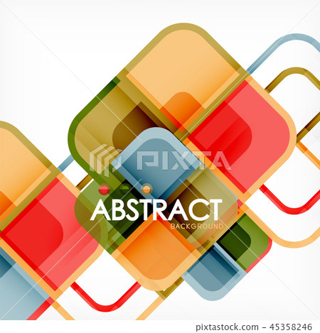 Square geometric abstract background, paper art design for cover design, book template, poster, cd Square geometric abstract background, paper art design for cover design, book template, poster, cd 45358246