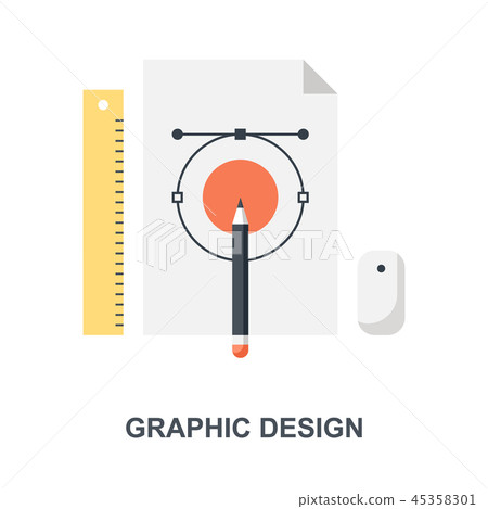 Graphic Design icon concept Graphic Design icon concept 45358301