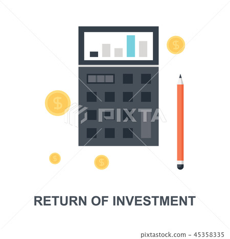 Return of Investment icon concept Return of Investment icon concept 45358335