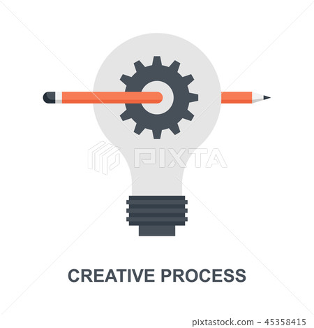 Creative Process icon concept Creative Process icon concept 45358415
