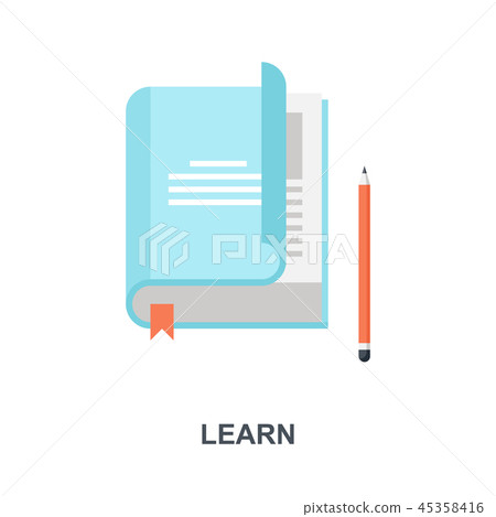 Lern icon concept Lern icon concept 45358416