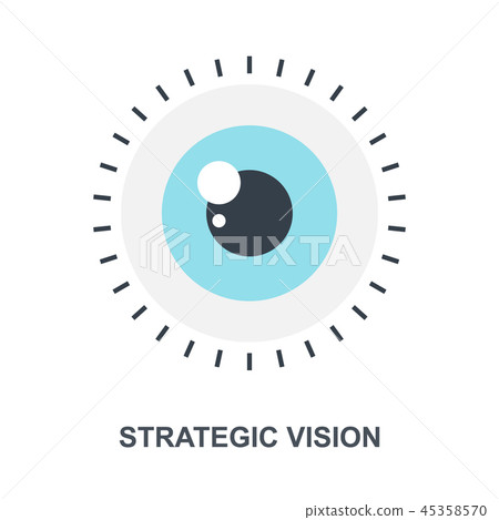 Strategic Vision icon concept 45358570