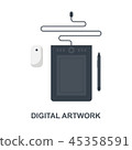 Digital Artwork icon concept 45358591