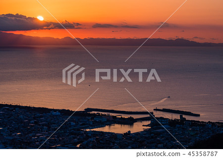 (Shizuoka Prefecture) The dawn of Yosenko Port (Shizuoka Prefecture) The dawn of Yosenko Port 45358787