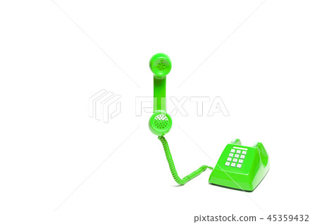 Green classic telephone Green classic telephone 45359432