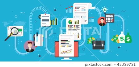 Financial investment, analytics with growth report Financial investment, analytics with growth report 45359751