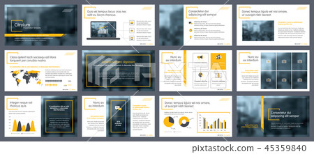 Elements of infographics presentations templates 45359840