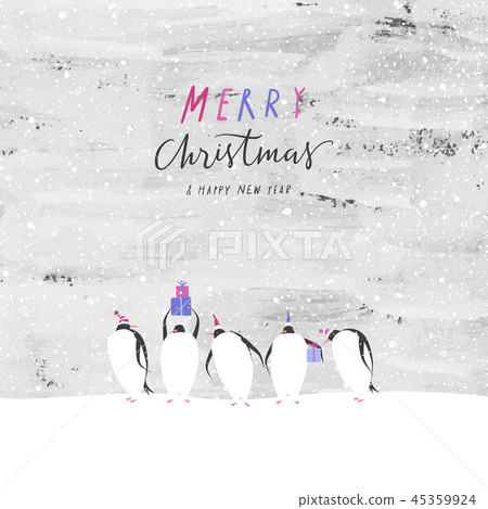 Penguins celebrate Christmas at the South Pole 45359924