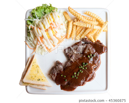 Ribeye Steak with Gravy Sauce Ribeye Steak with Gravy Sauce 45360875