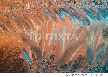 Real ice crystals macro Real ice crystals macro 45361215