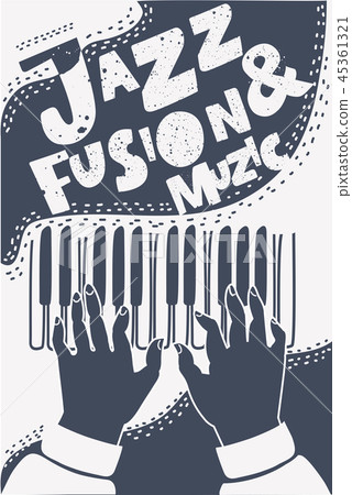 Jazz music festival, poster background template. 45361321