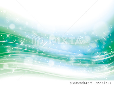 光波線摘要曲線背景綠色 插圖素材 圖庫