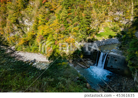 River flow of Kurobe gorge Kotohira River flow of Kurobe gorge Kotohira 45361635