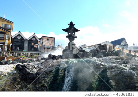 草津的溫泉田和溫泉 45361835