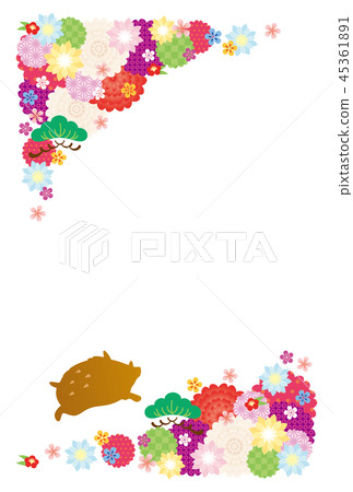 New Year's card template 45361891