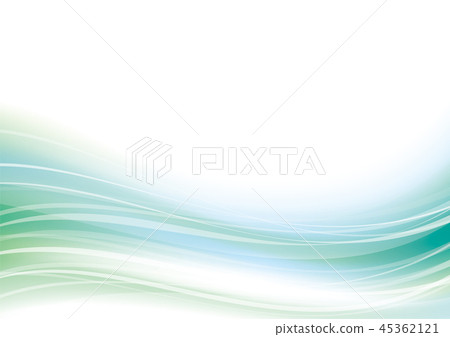 Wave line abstract curve background green - Stock Illustration ...