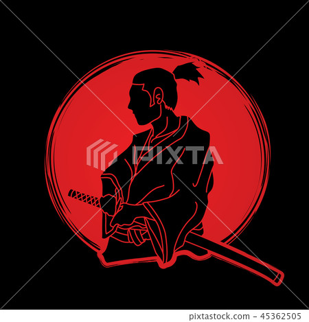 Samurai ready to fight action Samurai ready to fight action 45362505