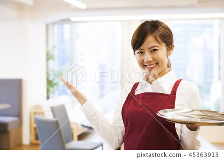 Cafe Restaurant Woman Young Woman Person Restaurant Clerk Waitress Part-time Part Cafe Restaurant Woman Young Woman Person Restaurant Clerk Waitress Part-time Part 45363913