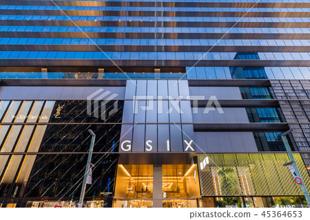 銀座6丁目晚上視圖 45364653