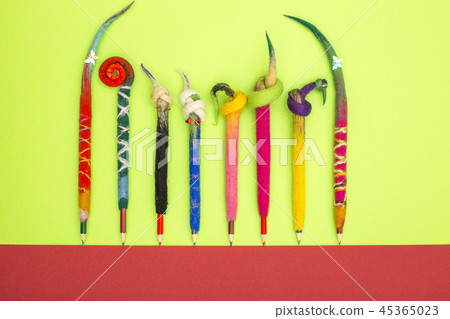 Pencils in a cover of fulled wool  45365023