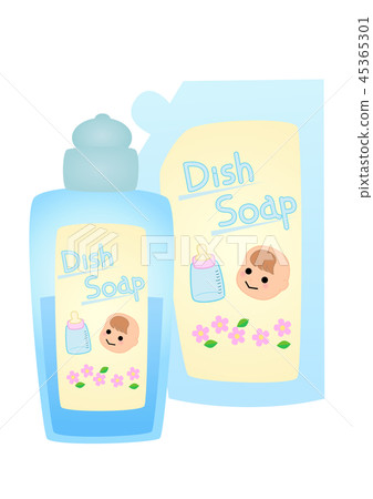 Dishwashing liquid for babies Refill and body Dishwashing liquid for babies Refill and body 45365301