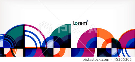 Vector abstract colorful circles background Vector abstract colorful circles background 45365305