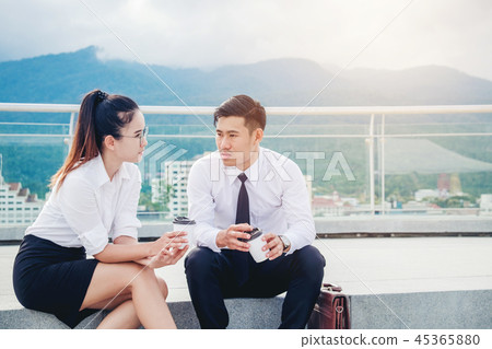 Asian business people meeting Asian business people meeting 45365880
