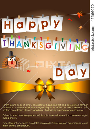 Abstract of Happy Thanksgiving Day. Abstract of Happy Thanksgiving Day. 45366070