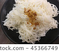 Thai vermicelli with fried garlic on top 45366749