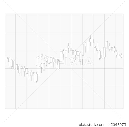 candle stick graph on transparent background. candle stick graph on transparent background. 45367075