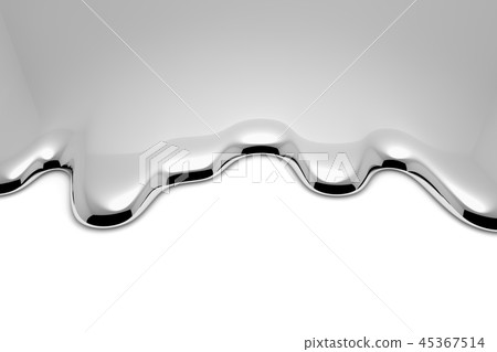 Melt metal liquid on white closeup Melt metal liquid on white closeup 45367514