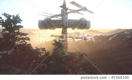 Alien UFO at Earth 45368100