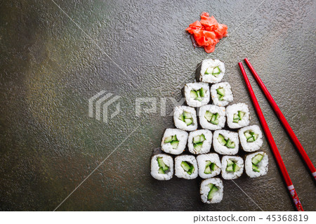 Sushi christmas tree Sushi christmas tree 45368819
