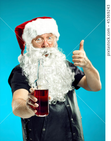 Portrait of Man in Santa Claus Costume 45369243
