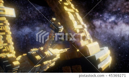 Spaceship Travelling through the Universe 45369271