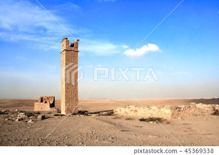 Watch tower near the Umm ar-Rasas, Jordan Watch tower near the Umm ar-Rasas, Jordan 45369338