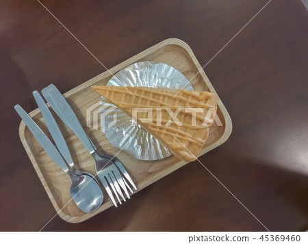 Cake on the plate 45369460