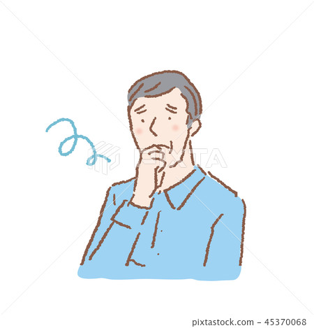 Senior man worry Senior man worry 45370068