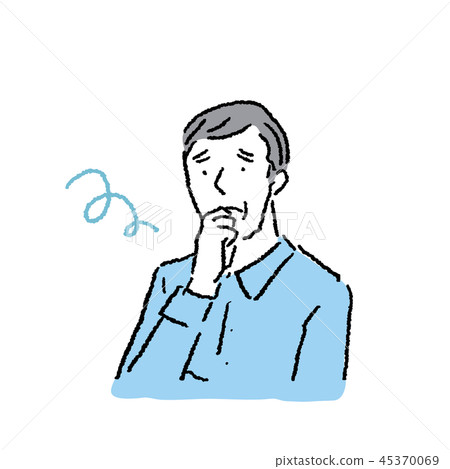 Senior man worry 45370069