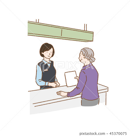 Senior woman illustration 45370075