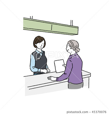 Senior woman illustration 45370076